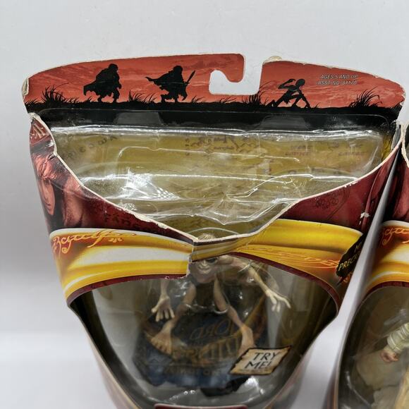 Lord Of The Rings Toy Biz Smeagol Gollum Lot Of 5 Figures TROTK LOTR AS IS - Picture 9 of 12